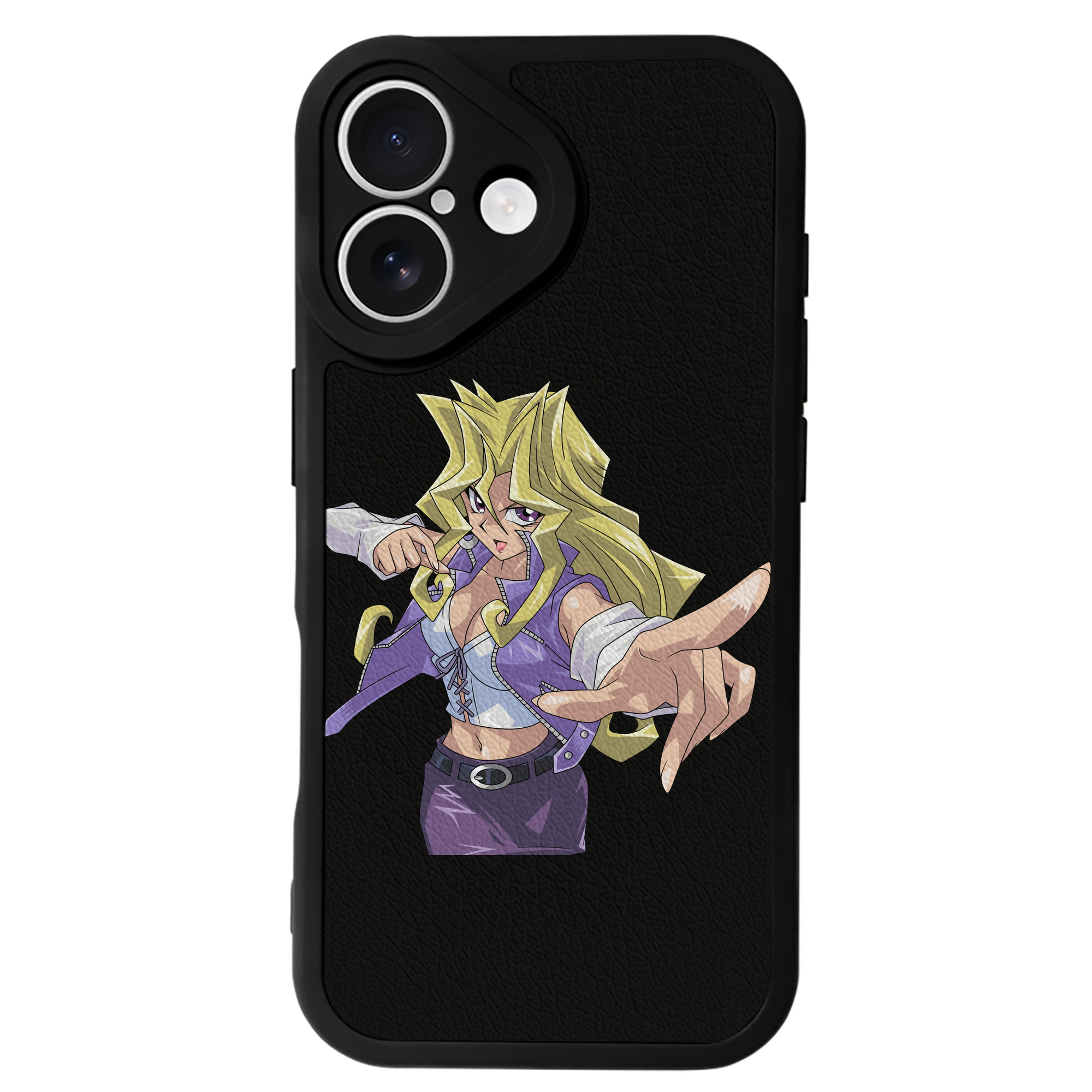 遊☆戯☆王 Yu-Gi-Oh! 【iPhone 16シリーズ対応】シリコンスマホケース（レザー調） 材質：シリコン